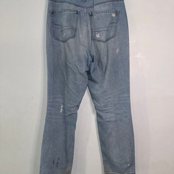 American eagle worn in distressed mom jean size 14 - Picture 2 of 6